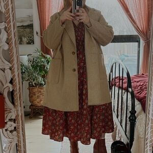 Old Navy Unlined Camel Winter Coat, Size: 3X